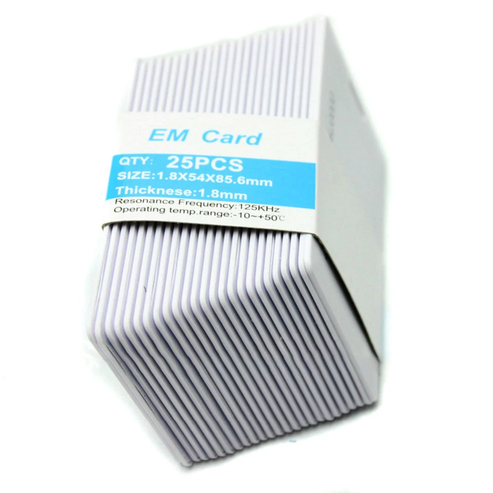 25pcs/lot 1.8mm RFID 125KHz Entry Access EM Cards ID Card RFID Card for Access Control Time Attendance