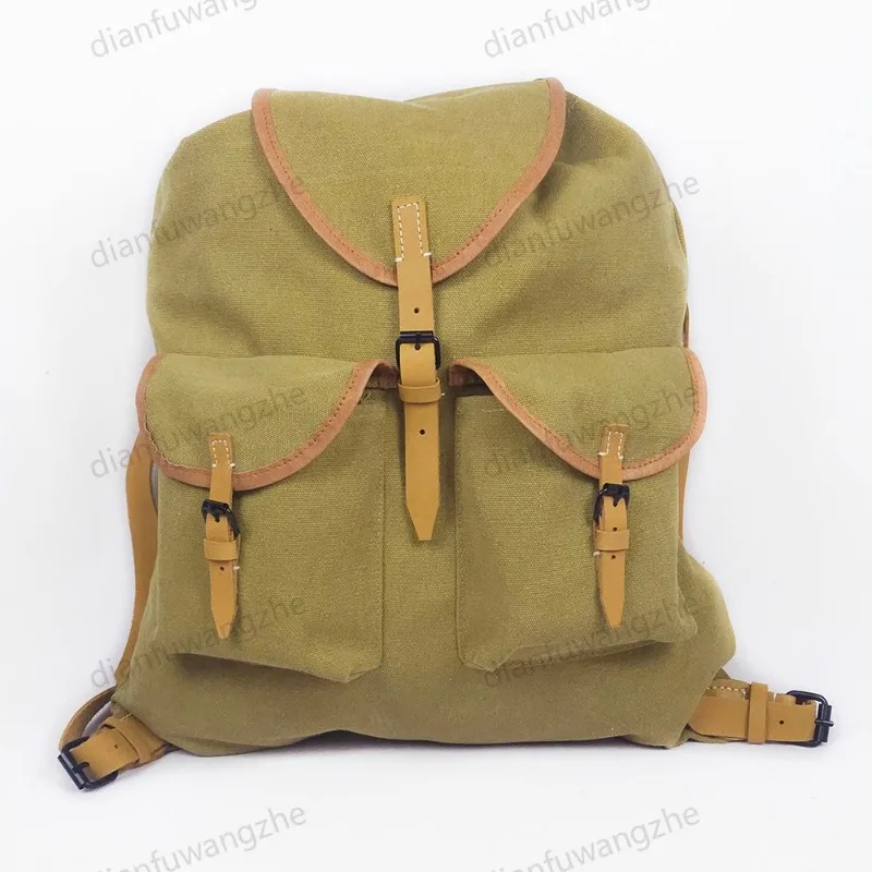 Replica German M31 Yellow Mountain Backpack Gear Bag for Men Women Outdoor Travel Historical Collection Pouch