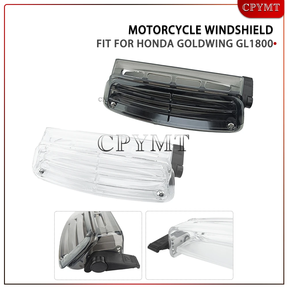 

Windshield Air Flow Vent Motorcycle Adjustable Windscreen Fresh Air Outlet Vents fit For Honda Goldwing GL1800 2001-2017