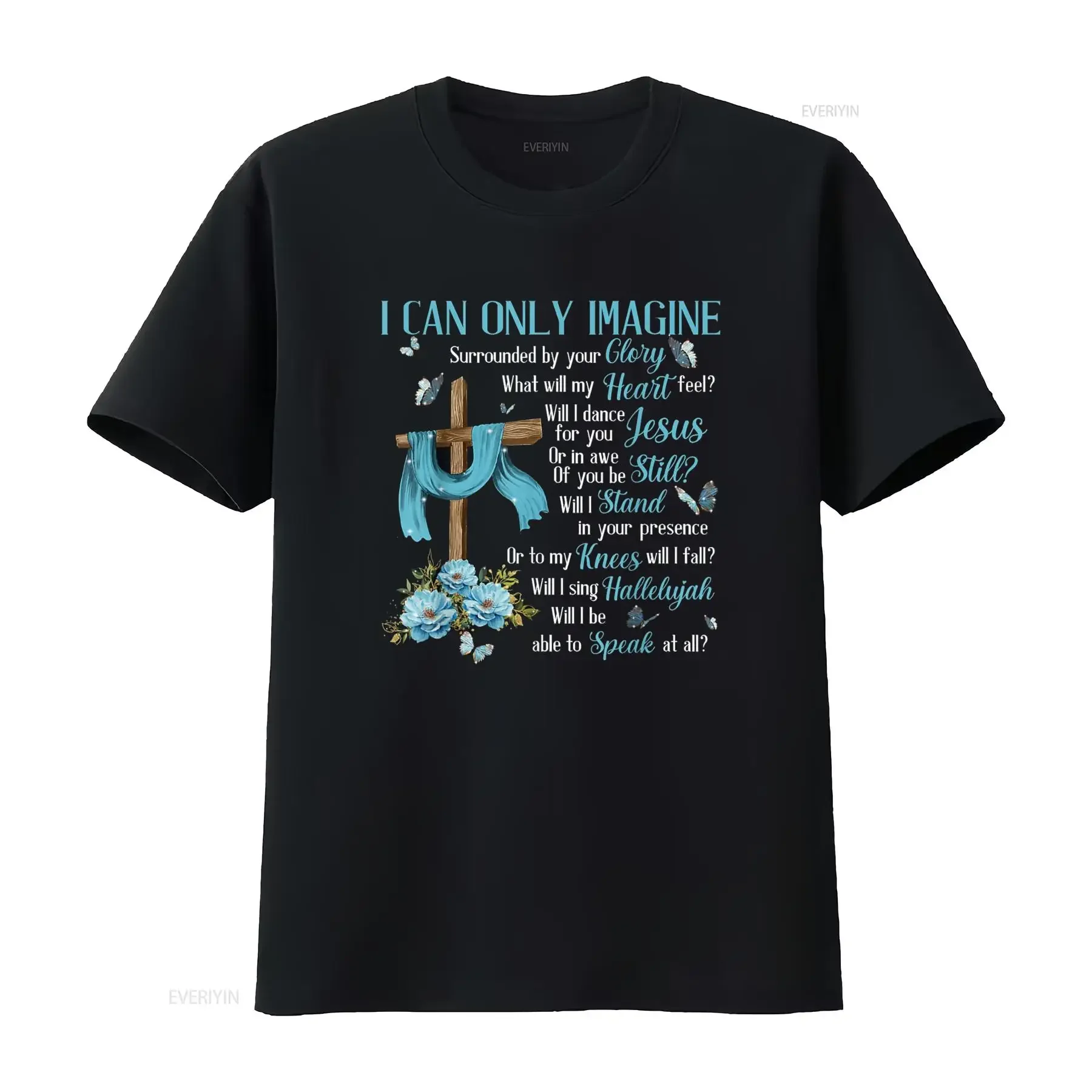 Je ne peux imaginez la foi chrétienne jésus dieu amant t-shirt vintage lavé haut polyvalent pour un usage quotidien élégant unisexe homme
