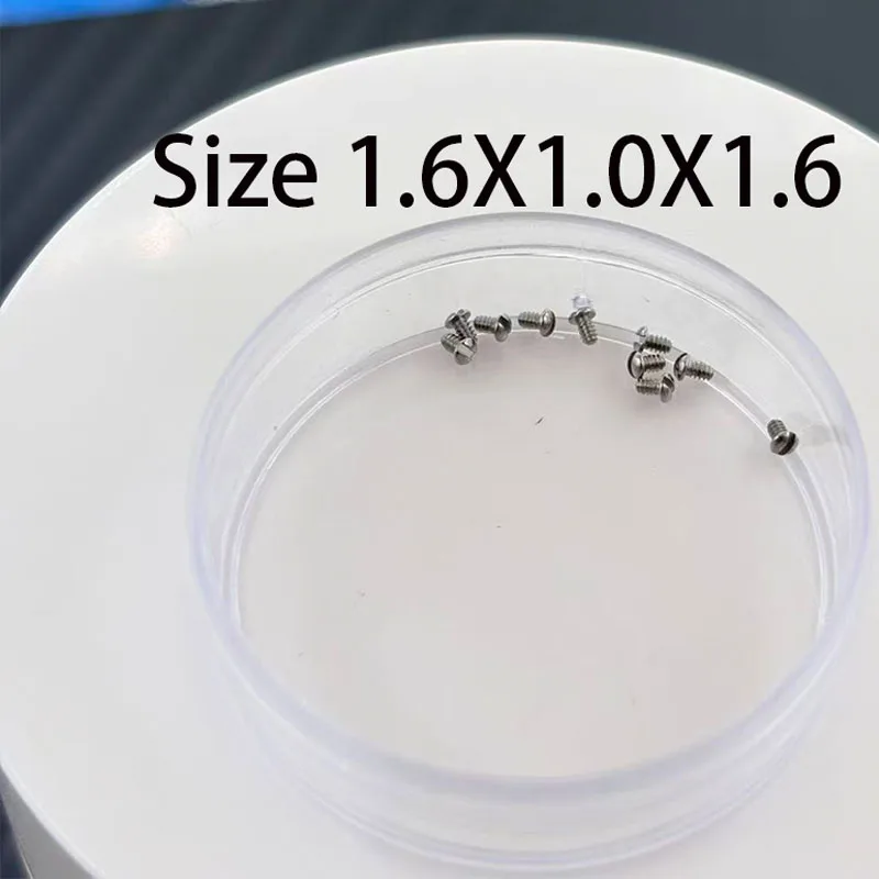 Watch accessories, front and rear cover screws, fixing machine screws, quantity and size, purchase cap diameter 1.6X1.0X total l