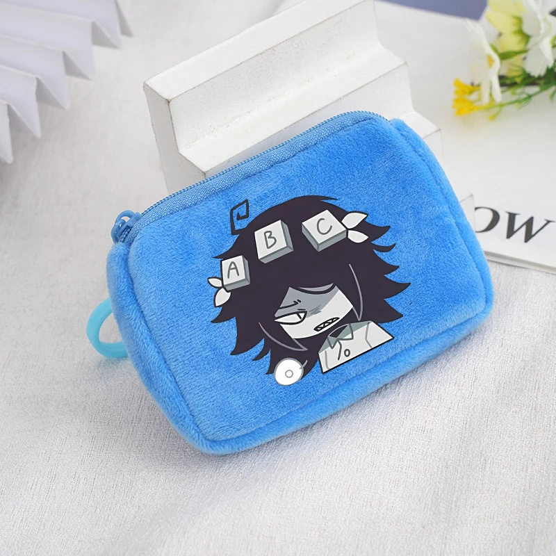 Fundamental Paper Education Cute Plush Coin Purse Keychains Kids New Anime Wallet Key Ring School Travel Portable Money Bag Gift