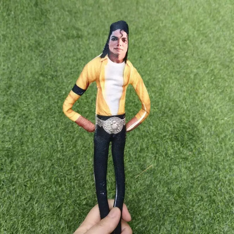 Creative Michael Jackson Doll Mouse Stem Built-in Skeleton Casually Concave Abstract Doll Doll Bag Accessories Pendant Gift