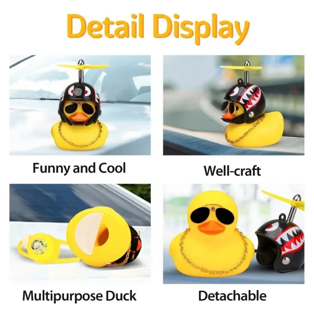 AliExpress NONE Bicycle Bells Handlebar Bicycle Yellow Duck Cartoon Little Yellow Ducks Helmet Head Light Shining Duck Bicycle Accessories