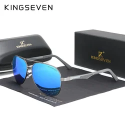 KINGSEVEN Driving Polarized Sunglasses For Men Aluminum Temples Fashion Glasses UV400 Anti-Glare Pilot High Guality Eyewear