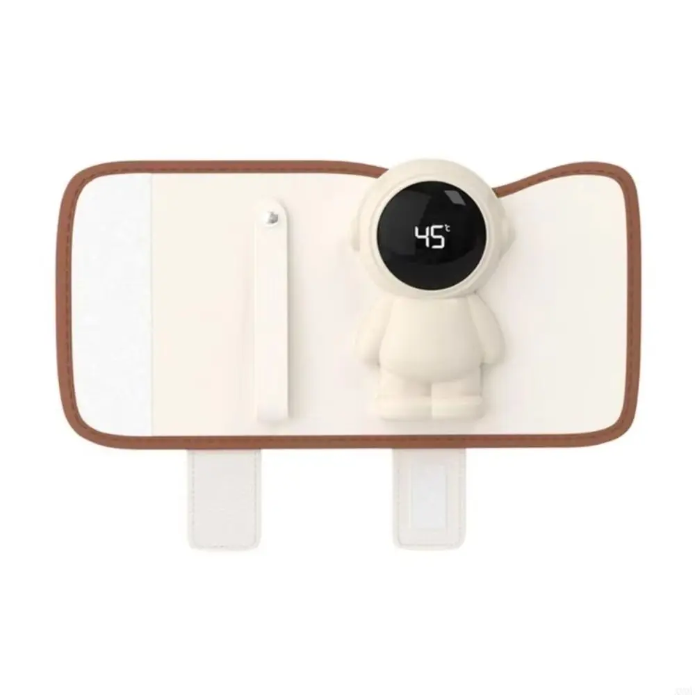 Adjustable Wrap Design Baby Bottle Warmer Digital Temperature Display Constant Temperature Milk Warmer Sleeve Portable