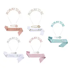 Mommy to Be Sash Set Tiara Rhinestone Crown Satin Sash Mum to Be Sash for Celebration Birthday Party Supplies Gender Reveal