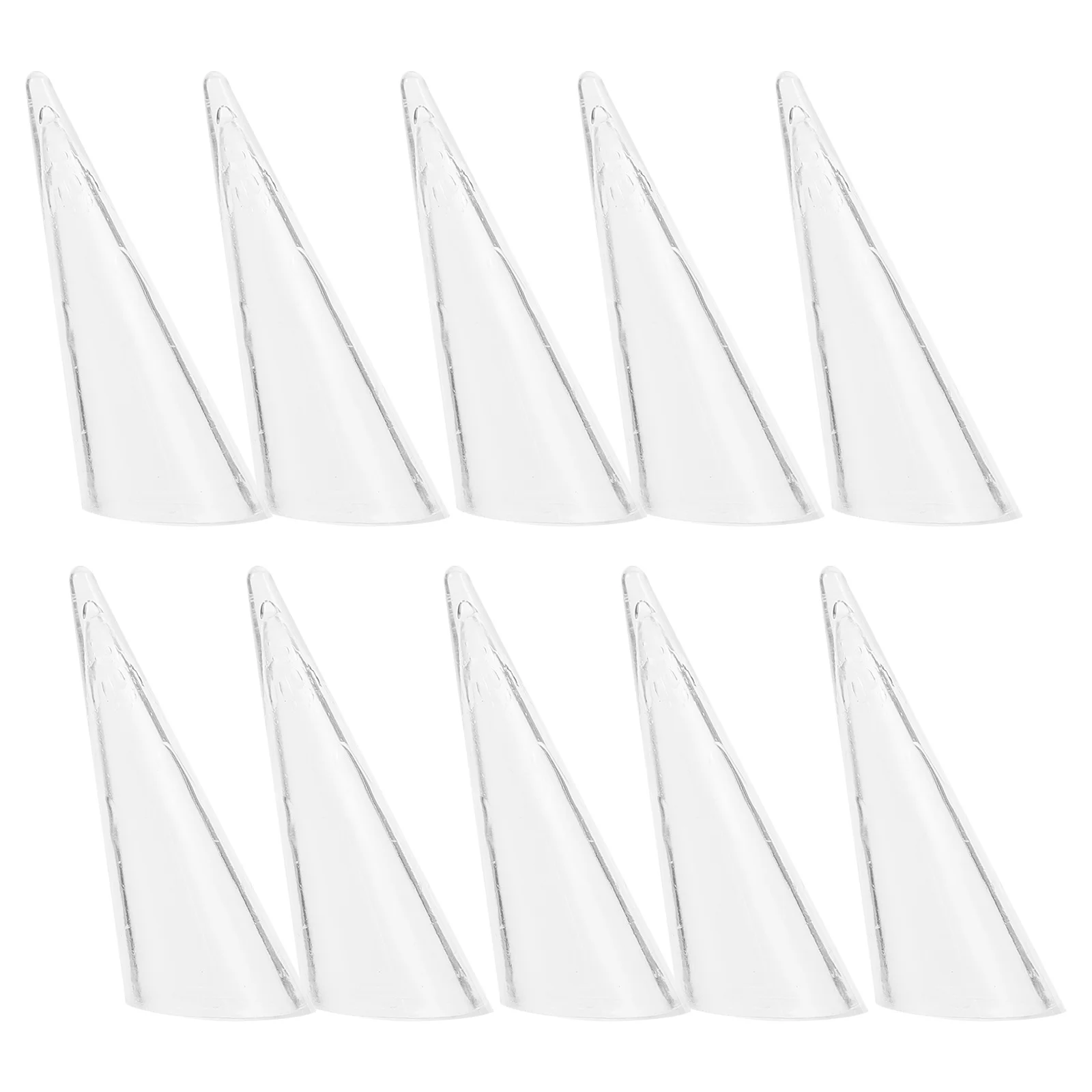 

10 шт., стеллаж для колец, акриловые держатели для ювелирных изделий, конические органайзеры для домашнего магазина, дисплей, свадебный подарок, органайзер для ювелирных изделий, подставка