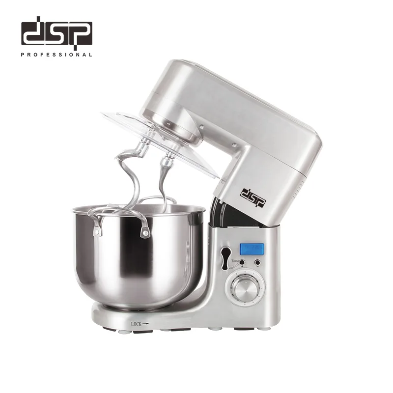 

DSP Die-Cast Aluminum 1500W Powerful Stand Mixer 10L 6 Speed setting with pulse contril Household kneading machine