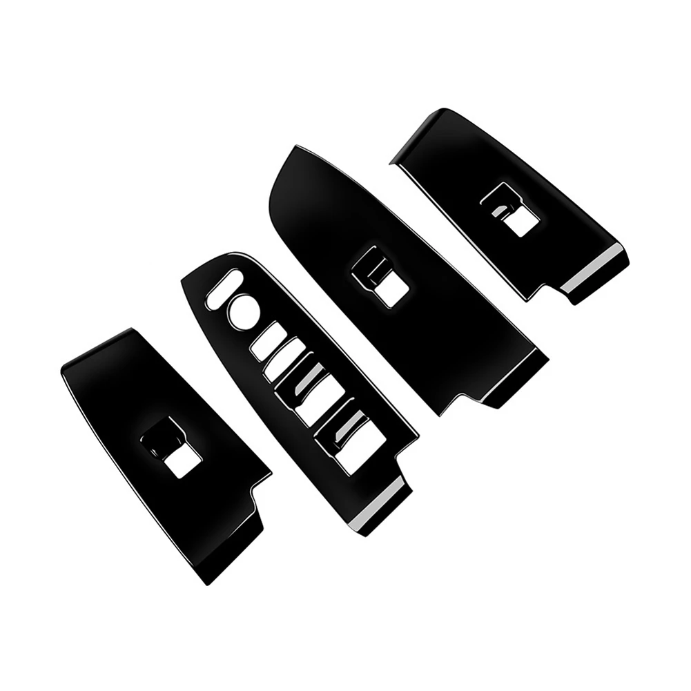 Car Glossy Black Window Gl  Lift Button Switch Cover Trim Door Armrest Panel for Honda HRV HR-V Vezel 2021 2022 LHD