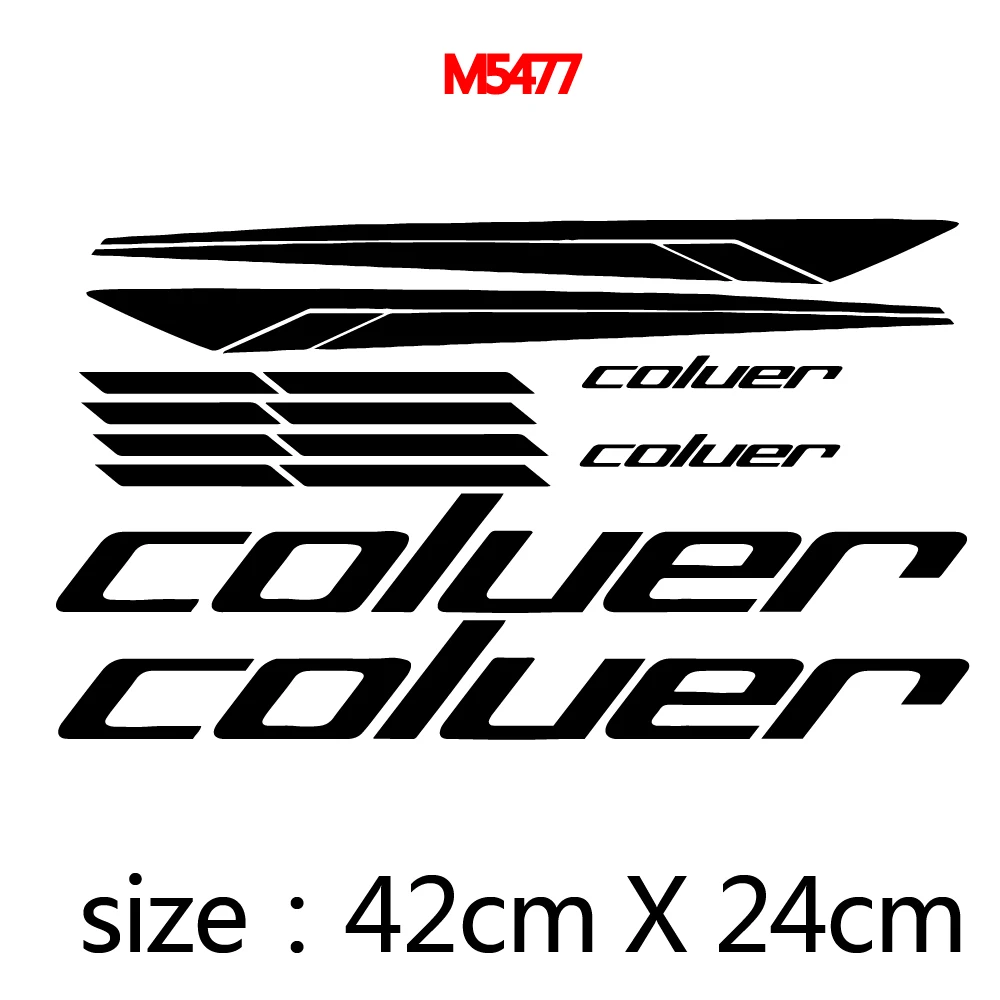 Bicycle sticker set coluer Autocollants de mode pour Moto, protection pour réservoir, Motocross, Pegatinas watertight