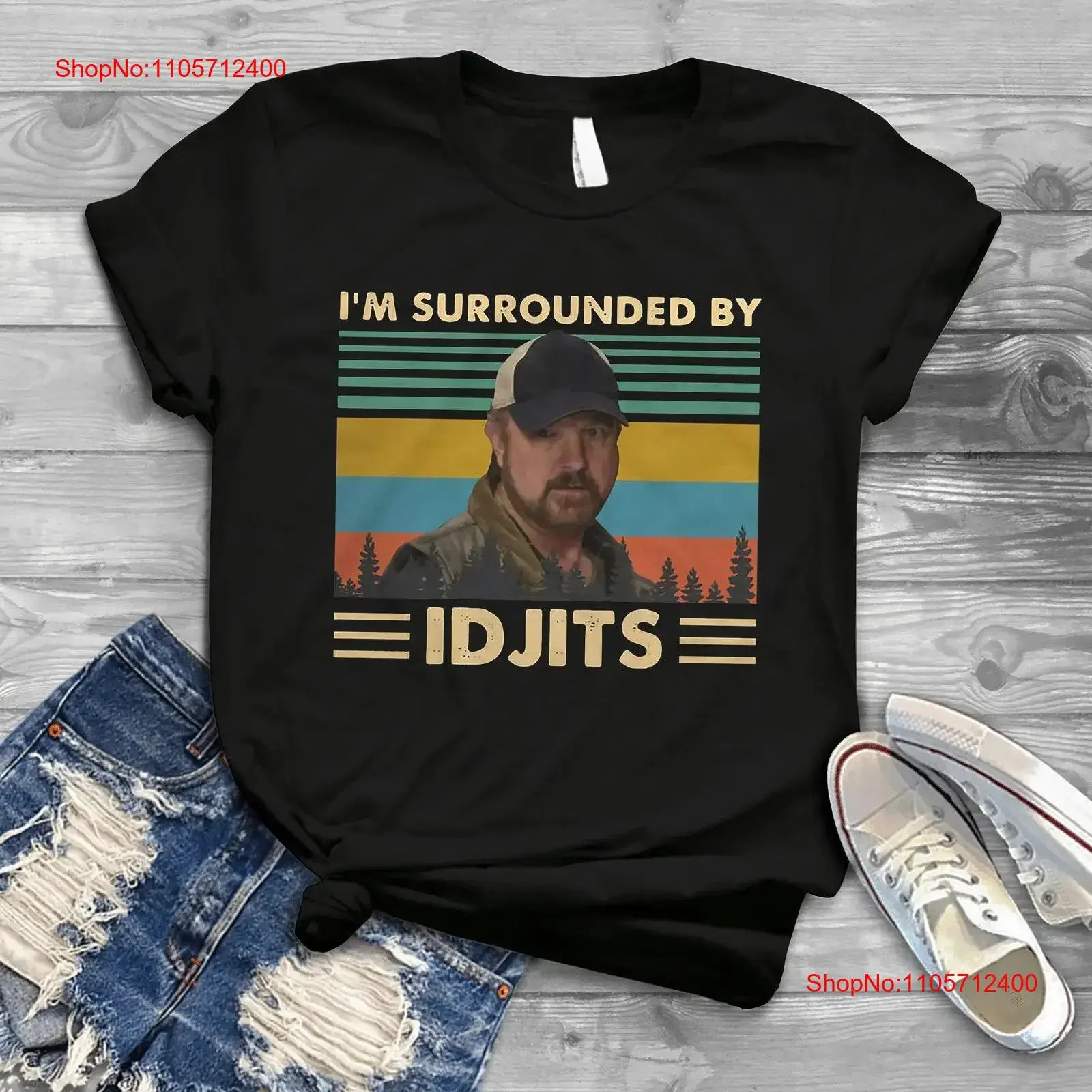 Supernatural I m Surrounded By Idjits Vintage T Shirt For You And Your Friends vintage Washed homme Slightly designer clothes