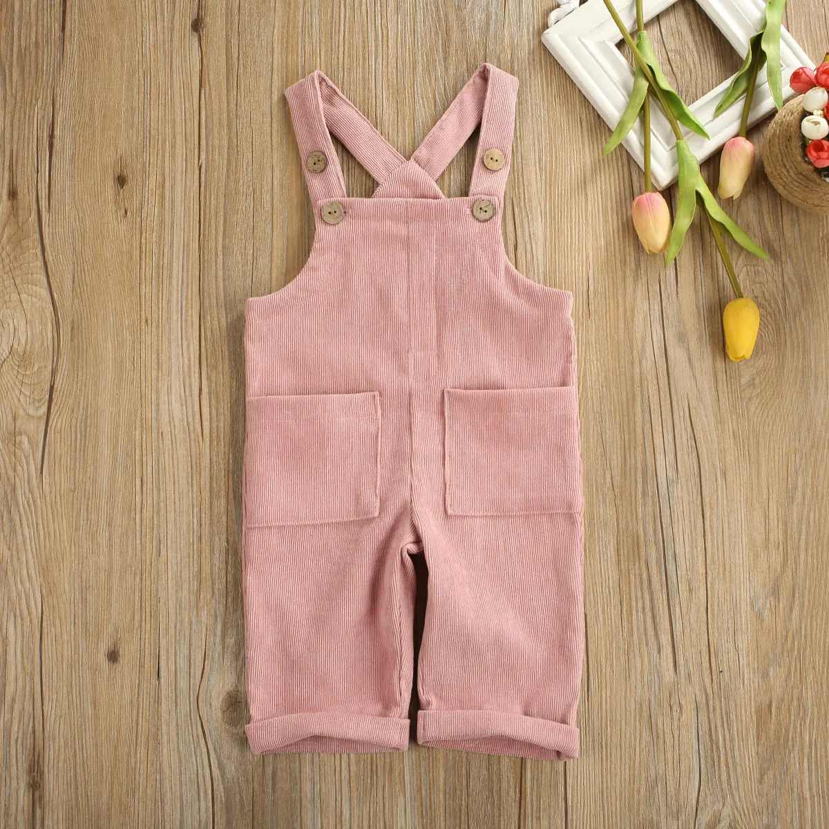 

Infant Baby Boy Girl Summer Button Suspender Overalls Jumpsuit Romper Outfit Bib Pants