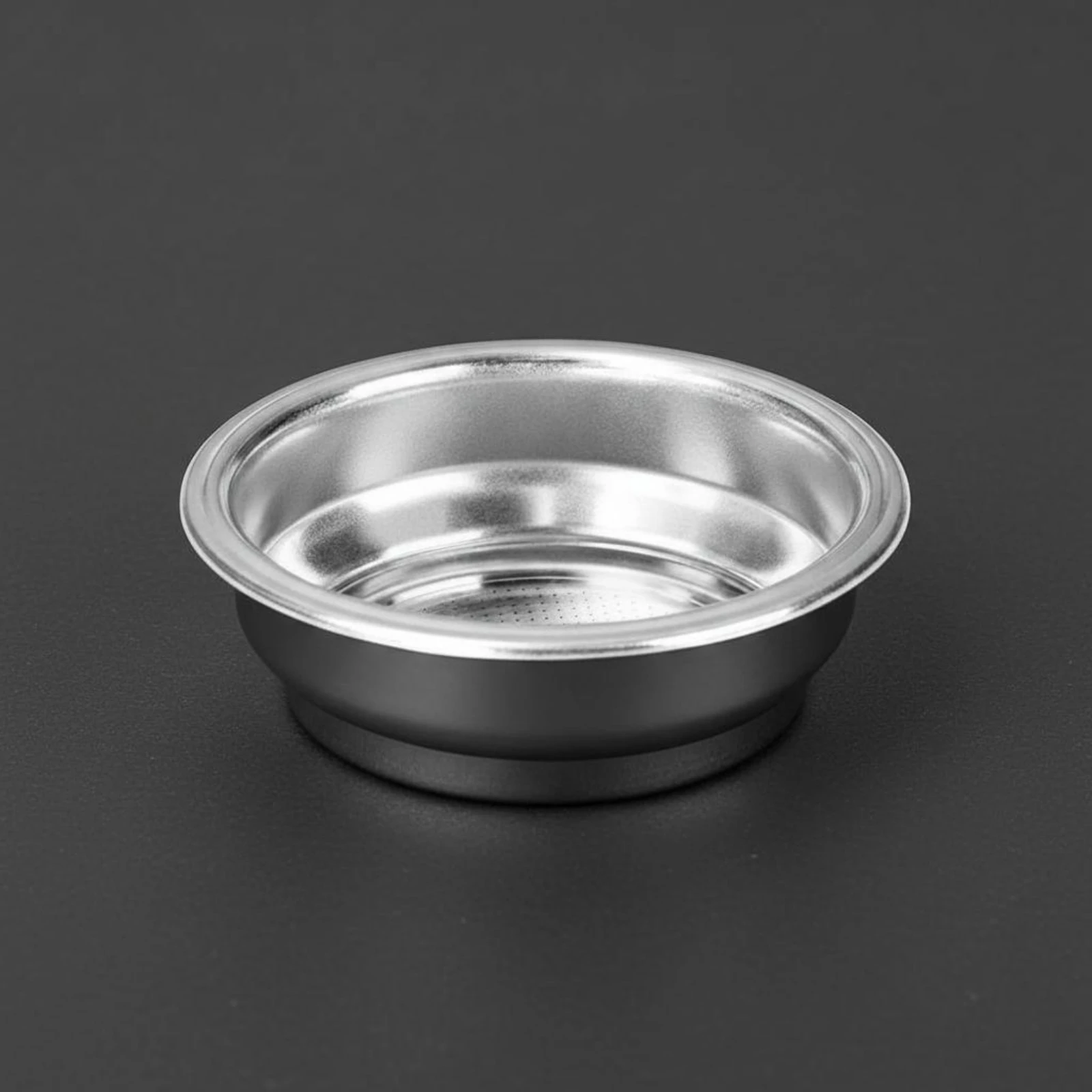 Stainless Steel Coffee Powder Bowl Easy to Clean 58mm Pressurized Strainer Basket Espresso Portafilter Basket for Baristas, Cafe
