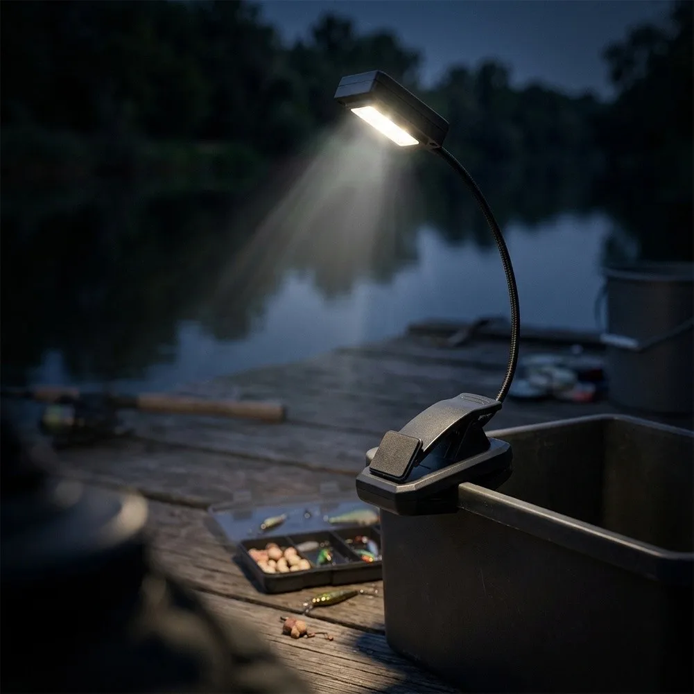 LED Night Fishing Light with Motion Activation and Dual Color Output for Functional and For Critter Mitigation