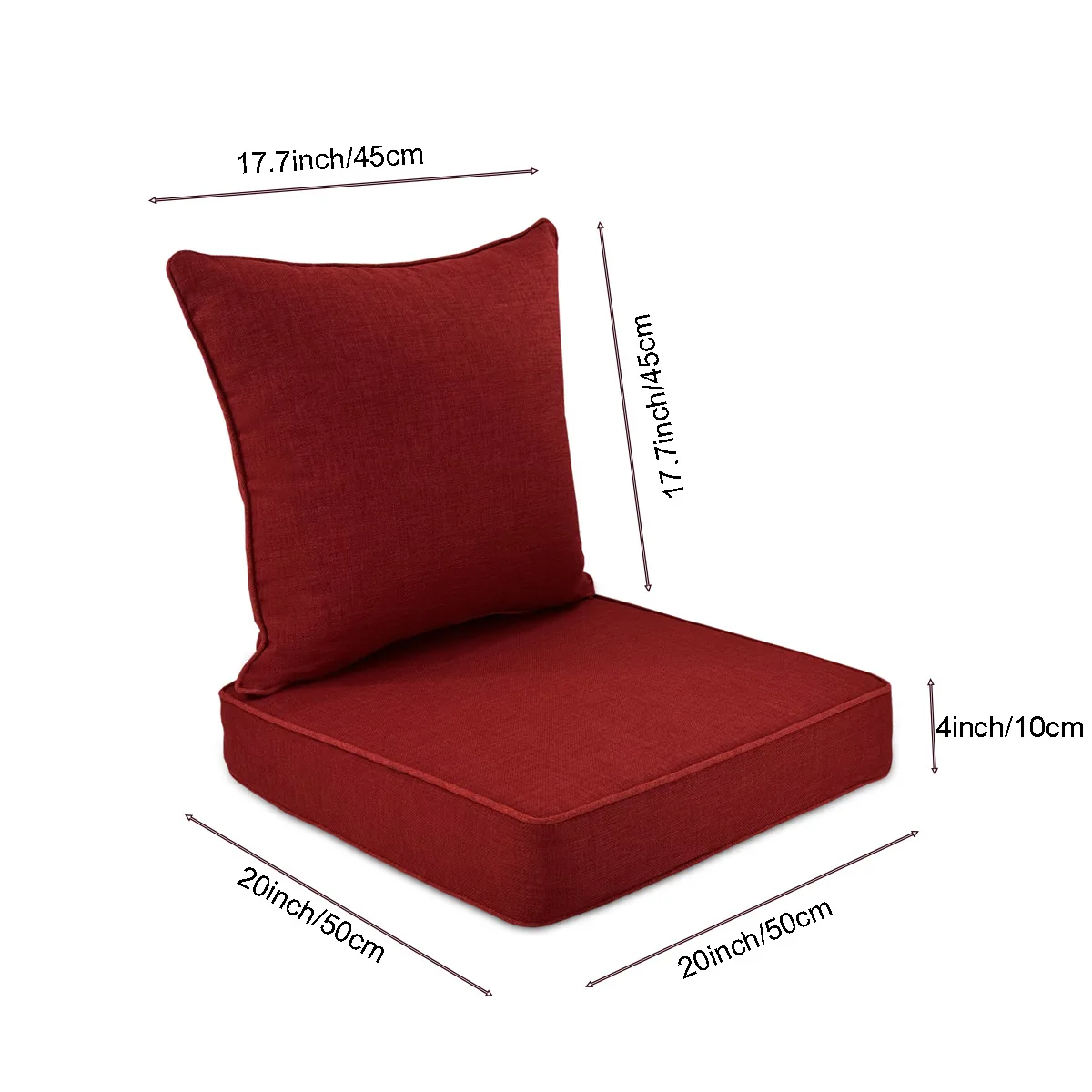 Small anti-splashing anti-UV seat cushion yarn-dyed fabric high-quality outdoor garden seat cushion cushion