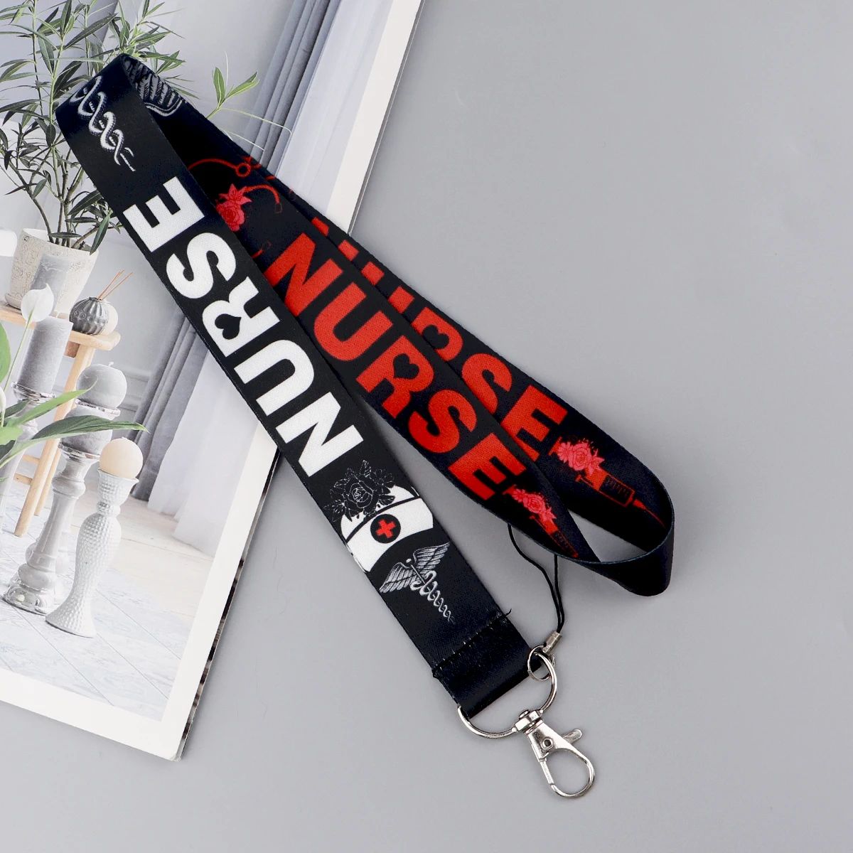 Medical Symbol Lanyards for Keys Neck Strap ID Card Gym Phone Straps USB Badge Holder DIY Hang Rope Doctor Nurse Accessories