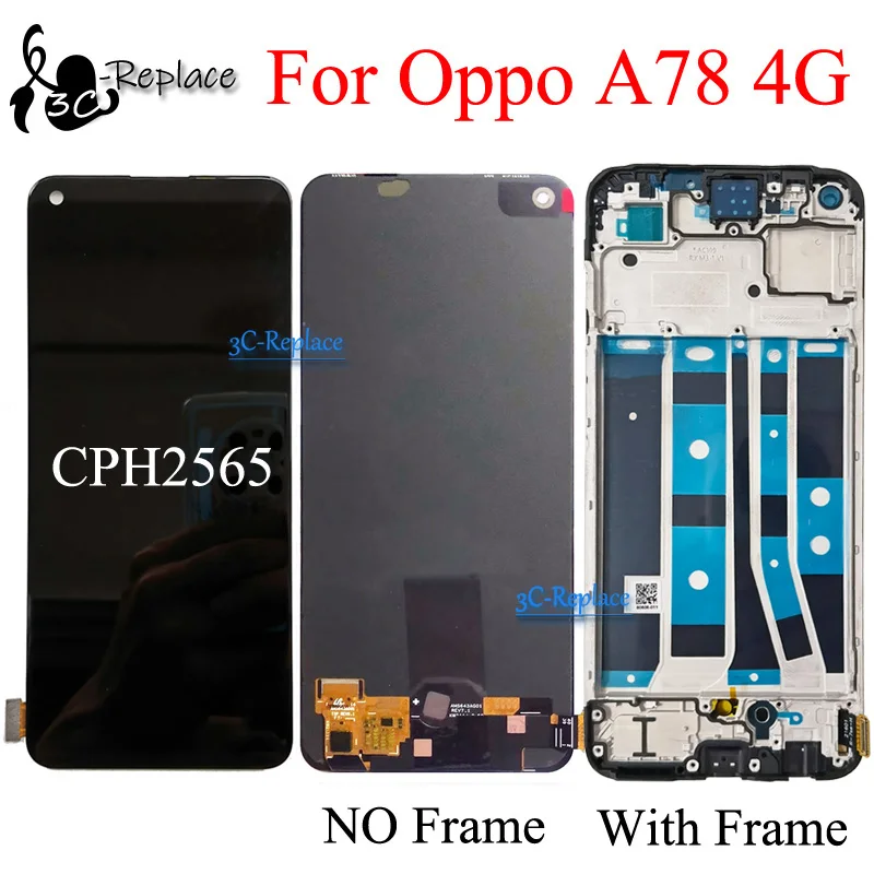 مراجعات ونصائح لشاشة العرض LCD لنموذج CPH2565 لجهاز Oppo A78 4G