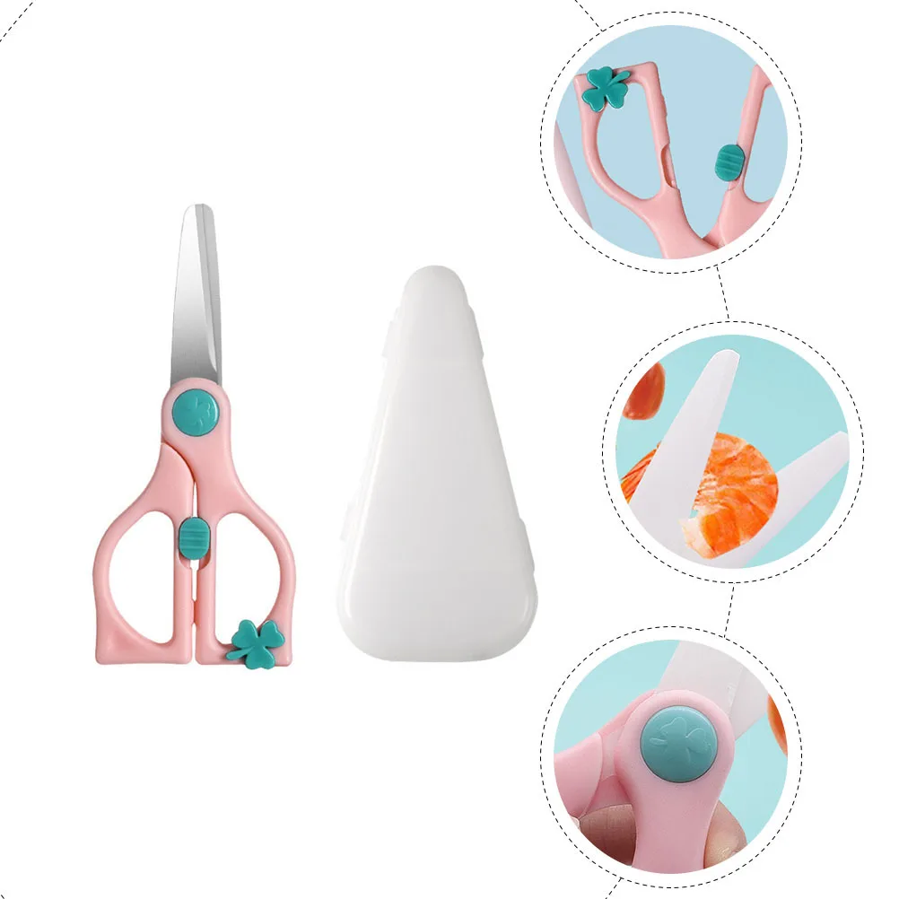 

1Set Portable Baby Food Scissor Complementary Food Shear for Toddlers Multipurpose Kitchen Gadget Safe Infant Fruit Cutting Tool
