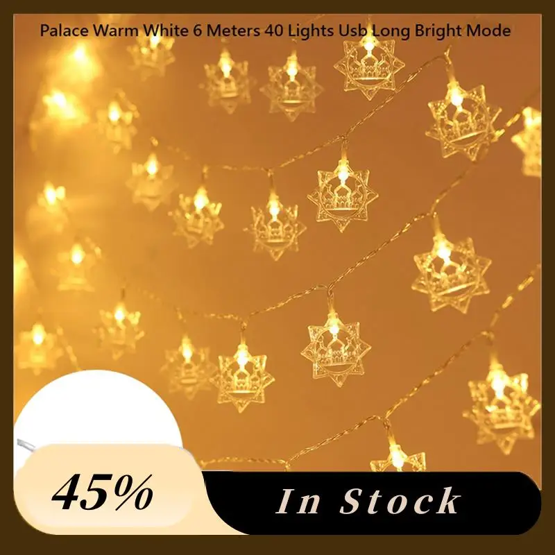 

40 LED USB Ramadan String Lights Islamic Light String Lights Ramadan Decorations For Home ,C