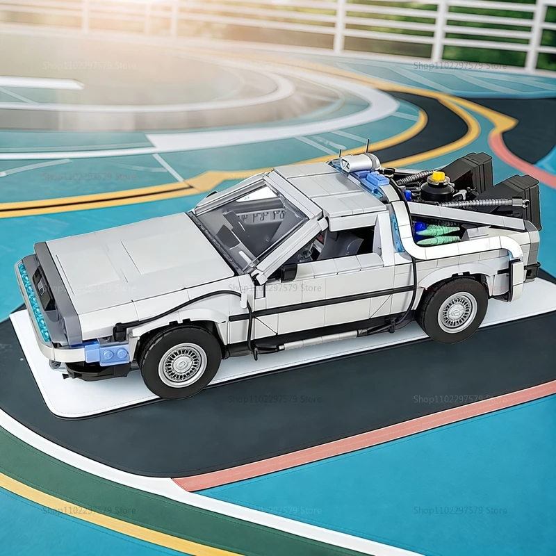 Back to the Future Time Machine Building Blocks 1872PCS Model Car Technical Brick Set Kids Adult Toys Gift