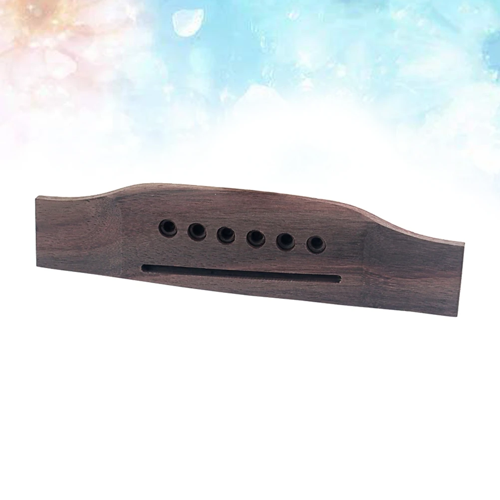 

Rosewood Acoustic Guitar Bridge Slotted Pre-Drilled For 34 36 38 Inch Folk Classical Guitar Replacement Parts Vintage