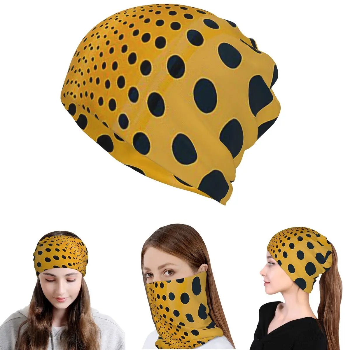 

Yayoi Kusama Abstract Painting Bandana Neck Gaiter Wrap Scarf Multifunction Face Mask Beanies Hat Unisex Adult Breathable