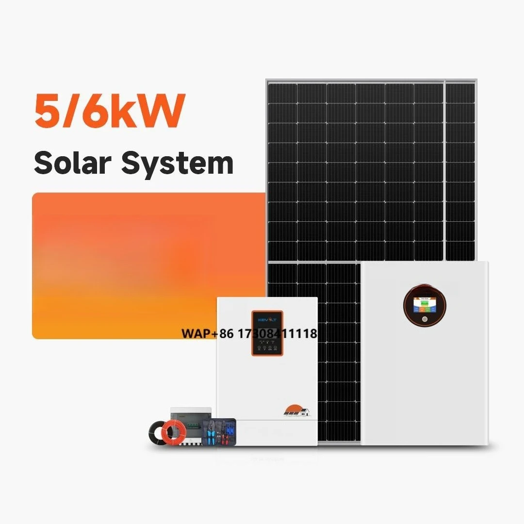 

Residential Hybrid Solar System 5kW 6kW 10kW Solar Panels with Inverter and Battery System