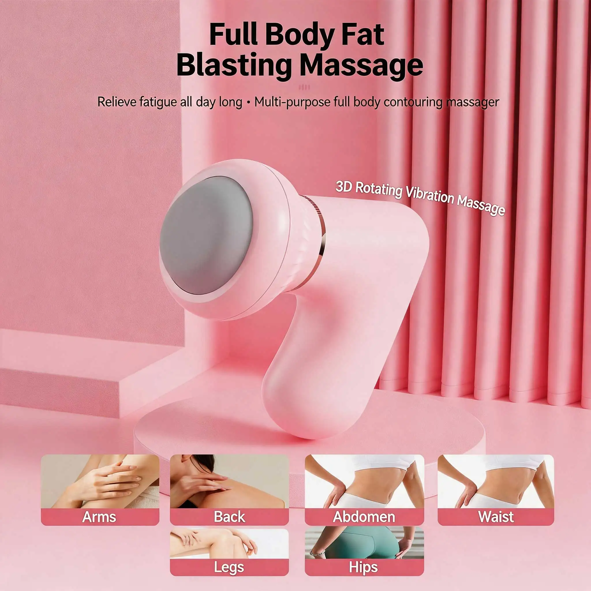 

JianYouCare Body Sculpting Massager Anti Cellulite Facial Machine Fat Burner Deep Vibrate massage Shaping Device fatigue relief