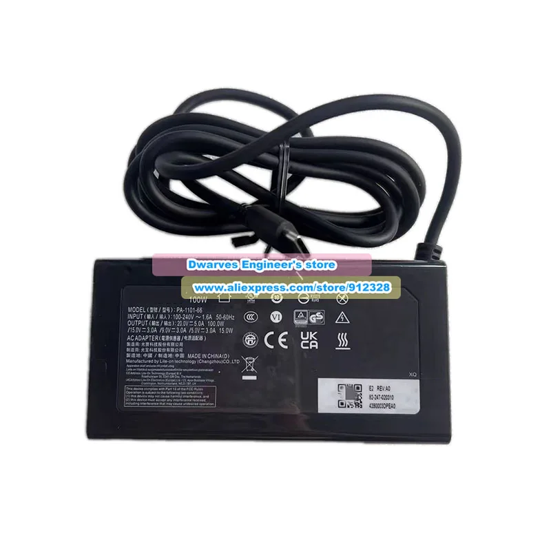 PA-1101-66 AC Adapter 20V 5A 100W for HP N22270-011 Laptop Power Supply USB-C