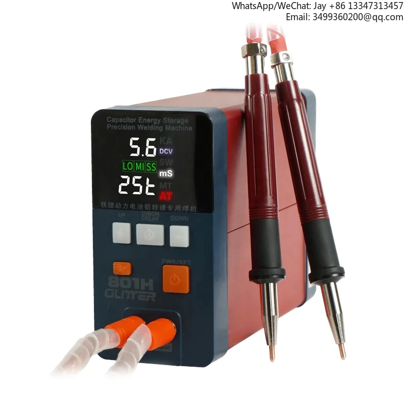 

Новый блестящий мини-портативный аккумулятор 801M для точечной сварки 11,6 кВт 110 В 0,25 мм, толщина конденсатора, накопитель энергии, импульсный сварочный аппарат