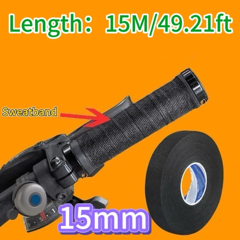 -40 ° C bis 80 ° C 9-32mm Breite Hitzebeständiges Flanell-Klebeband für Kfz-Verkabelung Schwarzes Hochtemperatur-Klebeband für Kabel