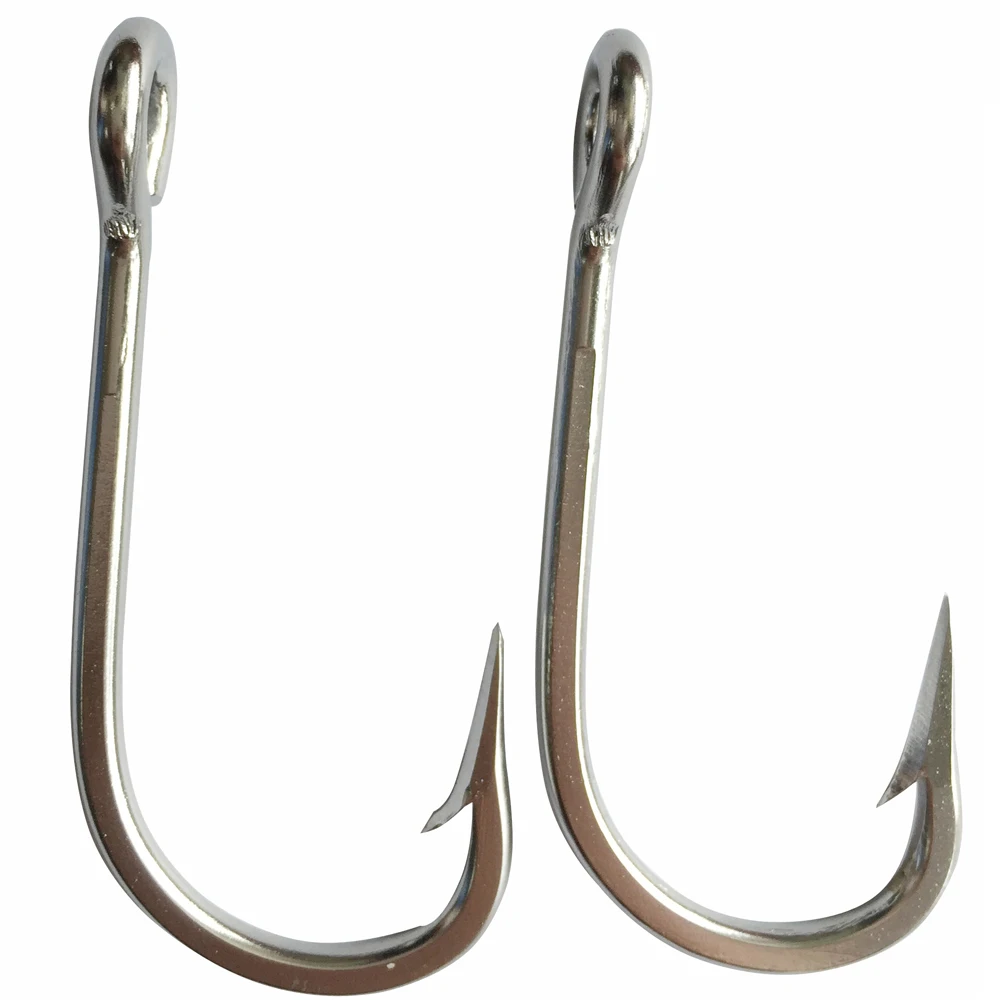 

CN02 20pcs 7731 Size 9/0 Stainless Steel Ocean Big Fishing Hooks Sharpened S/S Hook Big Game Fishing Tackle
