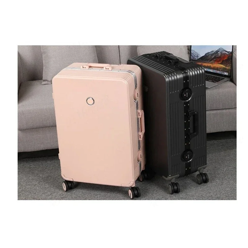 Large Capacity Suitcase Aluminum Frame Universal Wheels Rolling Luggage Sturdy and Durable Travel Suitcase