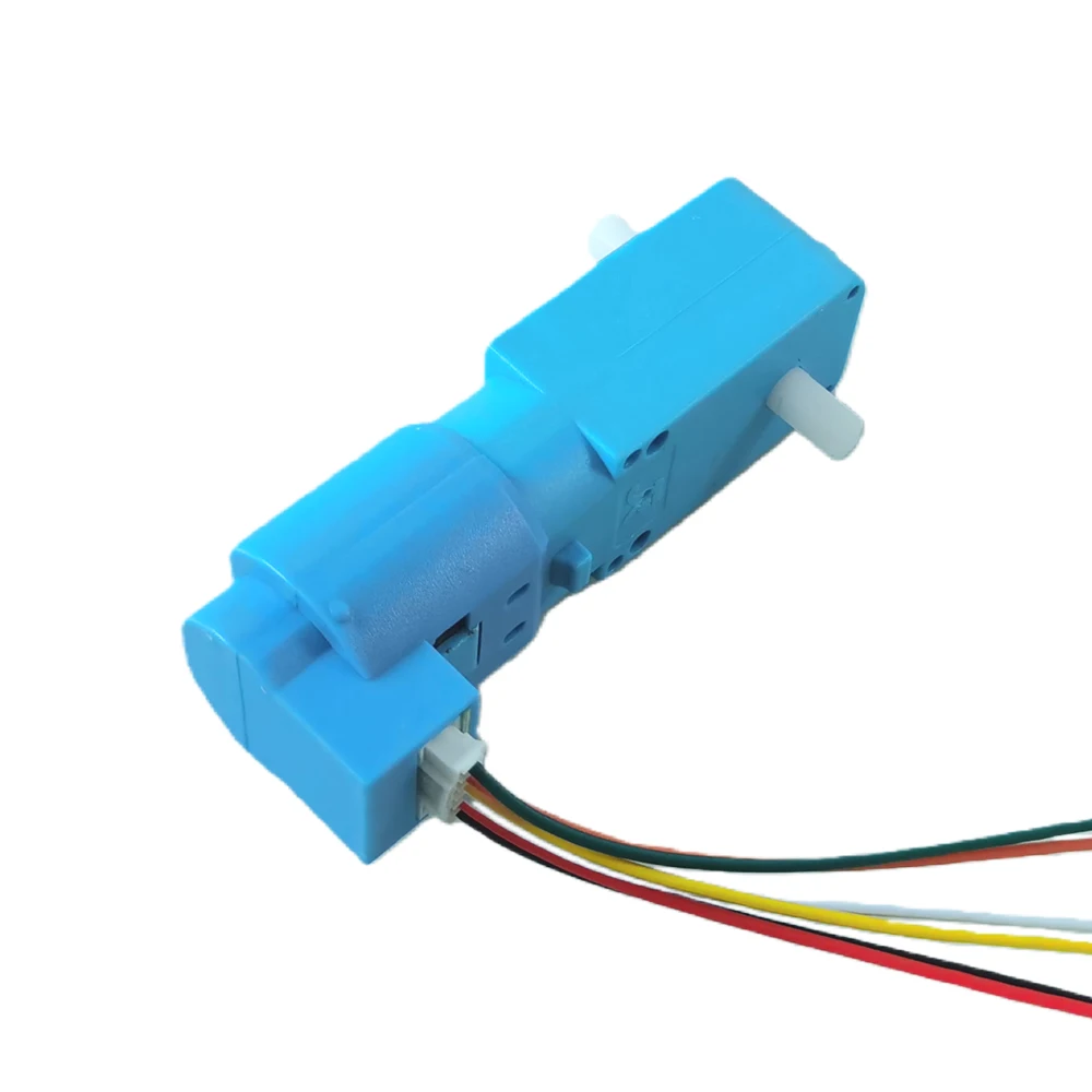 New TT Motor with Hall Encoder for Arduino Raspberry Pi 3-6V Dual Shaft Geared BOX DC Electric Motor DIY STEM Toy Parts