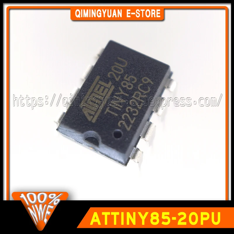 5PCS/LOT ATTINY85-20PU DIP8 TINY85 100% New Original in stock