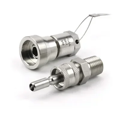 Swagelok Type Hikelok High Pressure Stainless Steel 6000 psig Full Flow Quick Connector Quick Couplings Fittings with Shut Off
