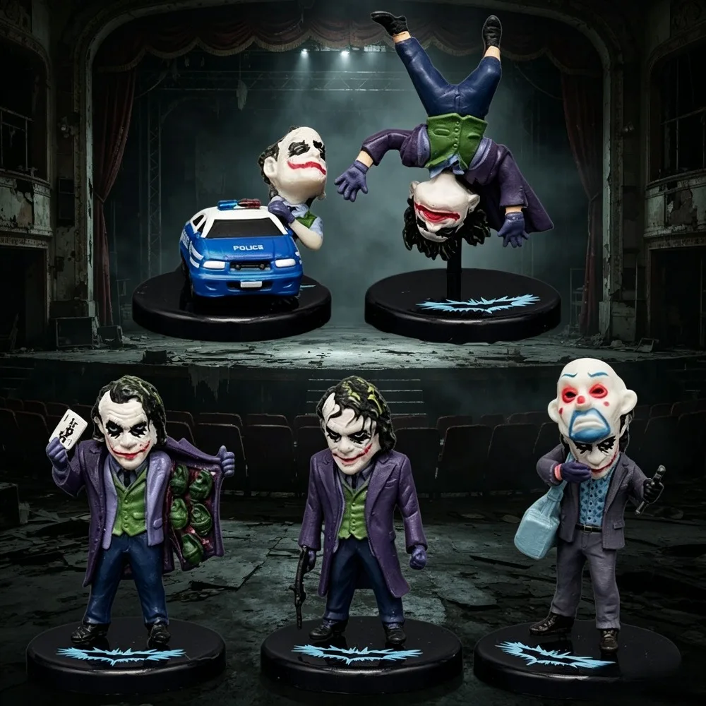 1,97 Zoll/5 cm Der Joker Filmfiguren Joker Actionfiguren PVC-Statue Desktop-Ornament Sammlermodell Spielzeug Geschenke