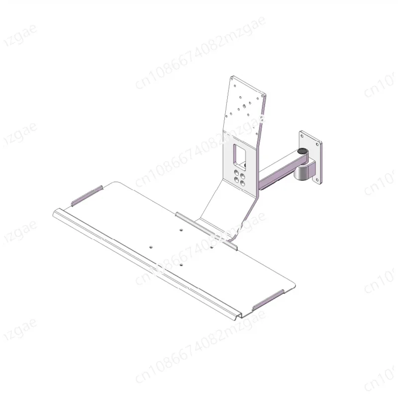 

Silver Aluminum Alloy Mouse Keyboard Integrated Computer Monitor Bracket Wall Mounted Standing Machine