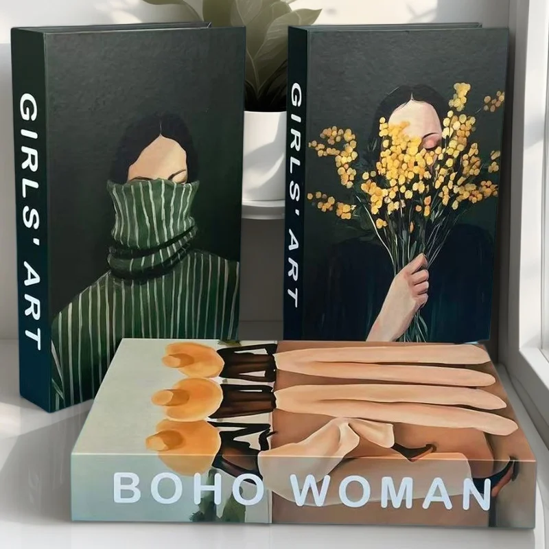 

Fashion Open Luxury Fake Book Home Decor Paris New York Decorative Books Storage Box Coffee Table Bedroom Interior Decoration