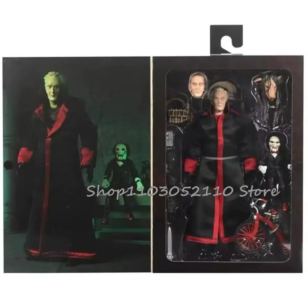 NECA scie Puzzle Robe rouge figurine Anime Robe noire GK Statue Manga Figure de luxe Halloween cadeaux d'anniversaire jouets modèle poupée