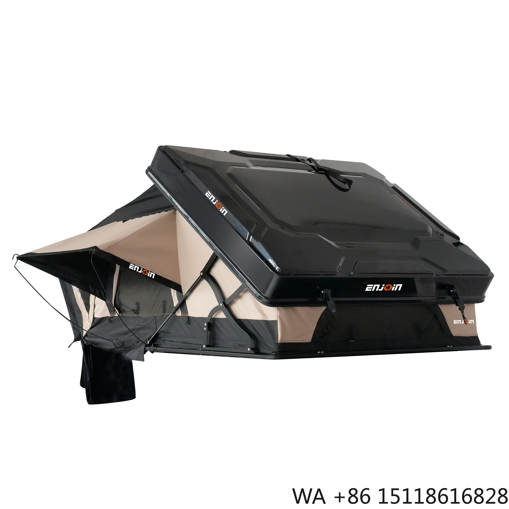 XINQI Four-season Aluminum Honeycomb Hard Shell ABS Roof Top Tent 2-3 Person 420D Oxford Cloth Car Camping Quick Automatic