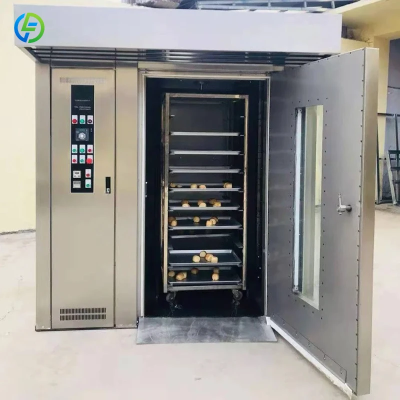 High Quality Baking Bakery Bread Double Rotary Rack Ovens Supplier FL Customized