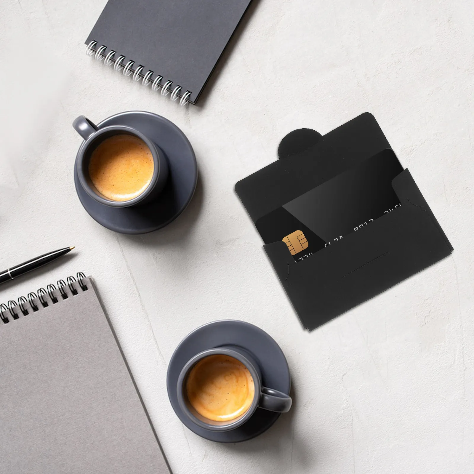 

50Pcs Kraft Paper Card Sleeves for Credit Id Business Hotel Key Cards Protector Sleeve Organizer Multipurpose Blank Envelopes