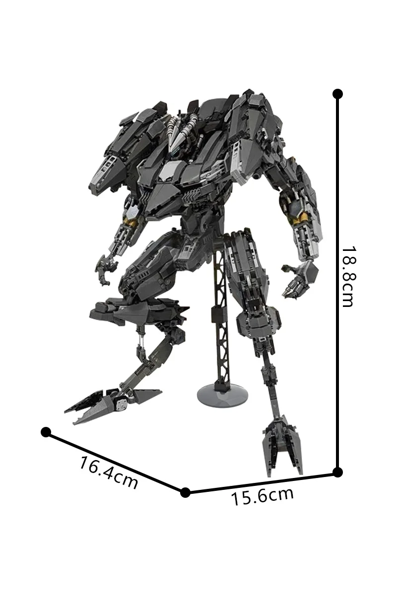 MOC ゲームアーマードコアソードフィッシュメカレンガモデルソードフィッシュハイテクメカビルディングブロック組立おもちゃ子供の誕生日プレゼント