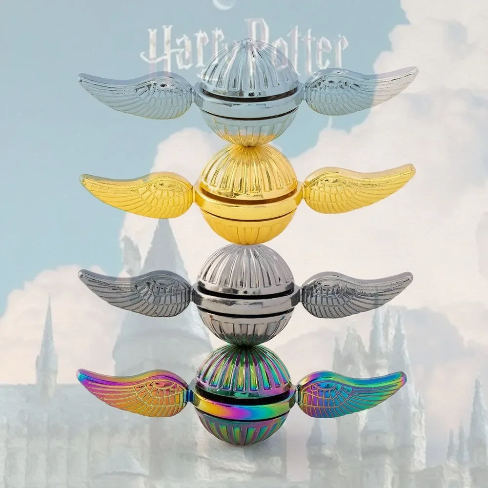 Harry Potter Fidget Spinner Hogwarts Quidditch Snitch Ball Movie Peripherals Portable Decompression Toys Children\'s Gifts