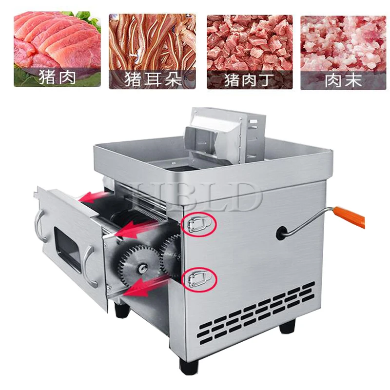 

High Quality Meat Cutter 2.5/3.5/5/7Mm Commercial Stainless Steel Automatic Vegetable Cutter Household Appliances