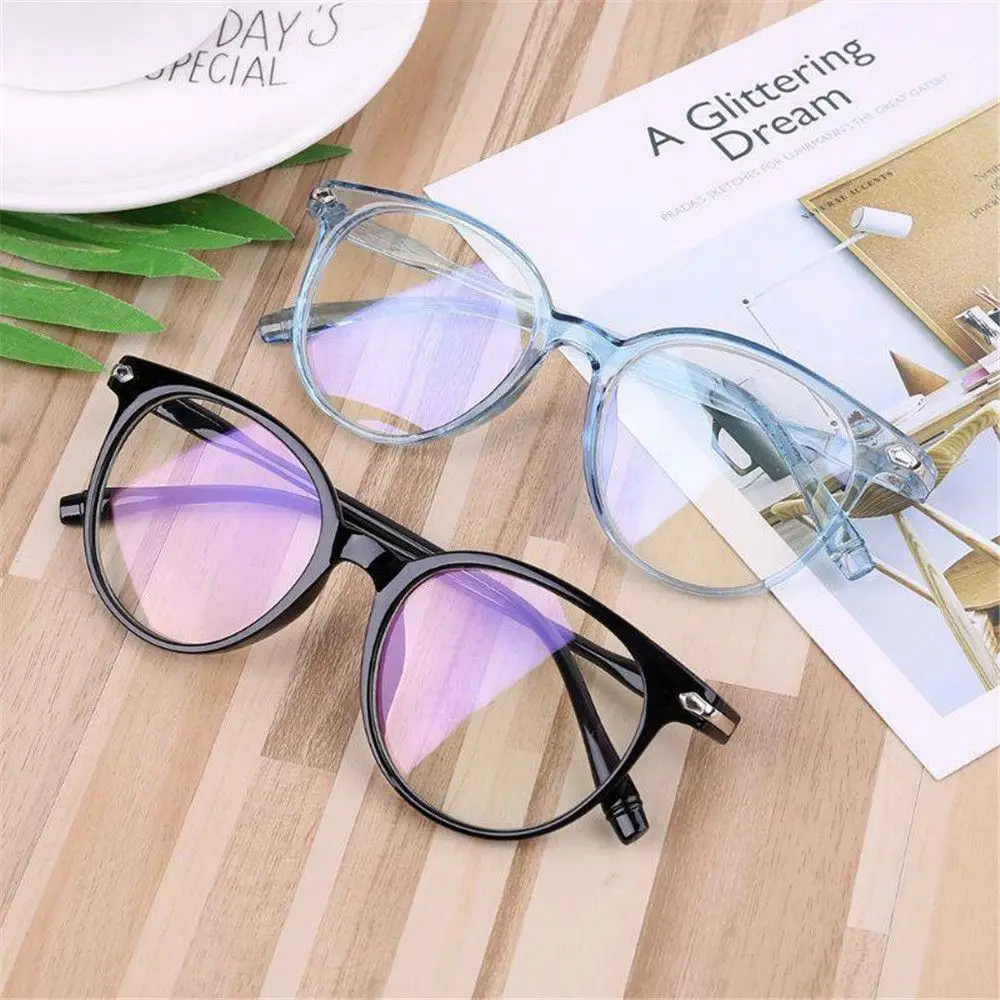 Ultralight Transparent Women Glasses Frame Flexible Portable Optical Eyewear Computer Glasses Fashion Eyeglasses Anti Blue Rays