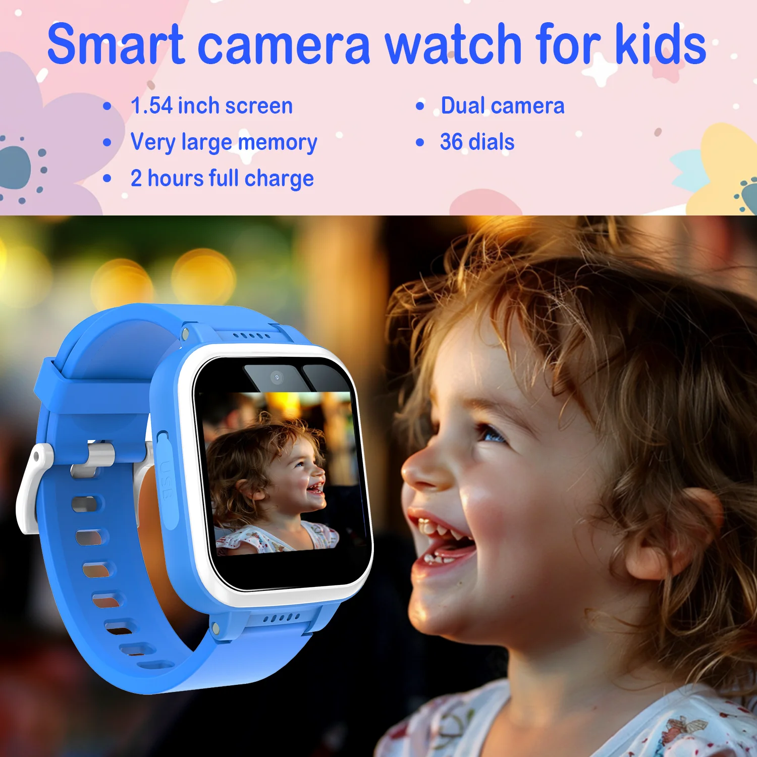 26 Games Toys Watches Children\'s Waterproof full touch Cameras Music Players Boys And Girls Holiday gifts  smart watch 2024 Ne