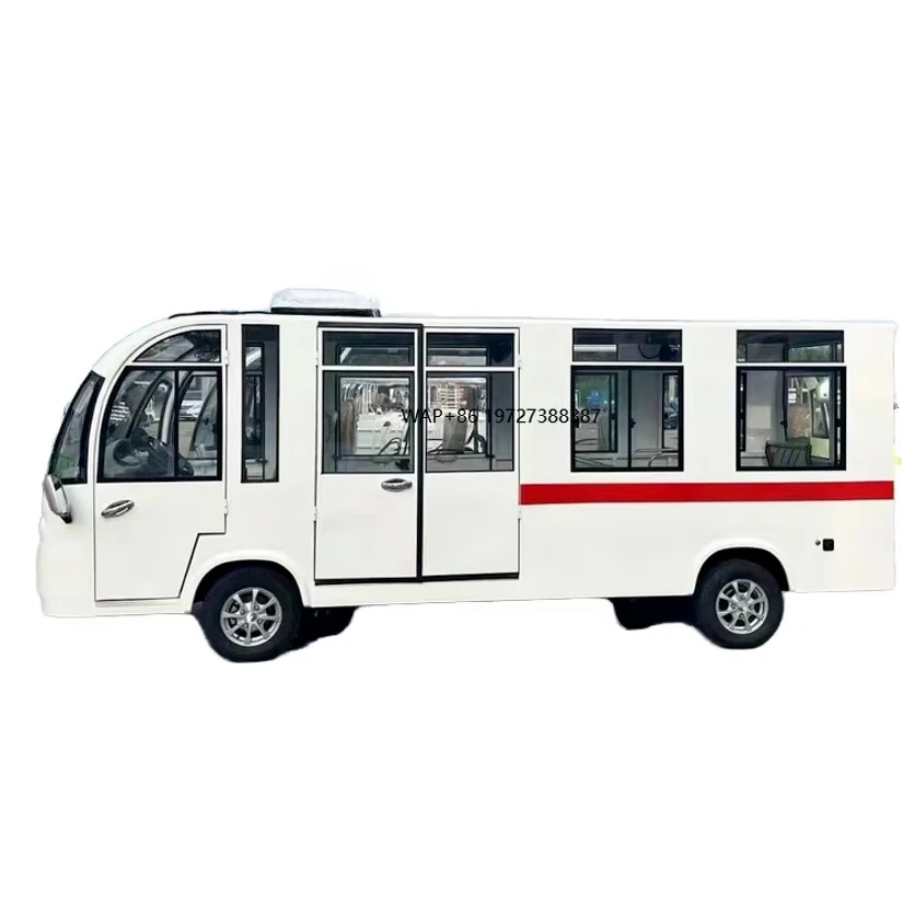 

Electric Ambulance New Design 6-8 Seater Fully Enclosed with Donate Stretcher Modern Golf Carts
